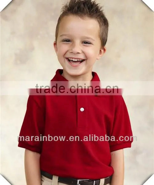 China Supplier Baby Clothes Customized ,top Quality Organic Cotton Youth Polo Shirt Wholesale