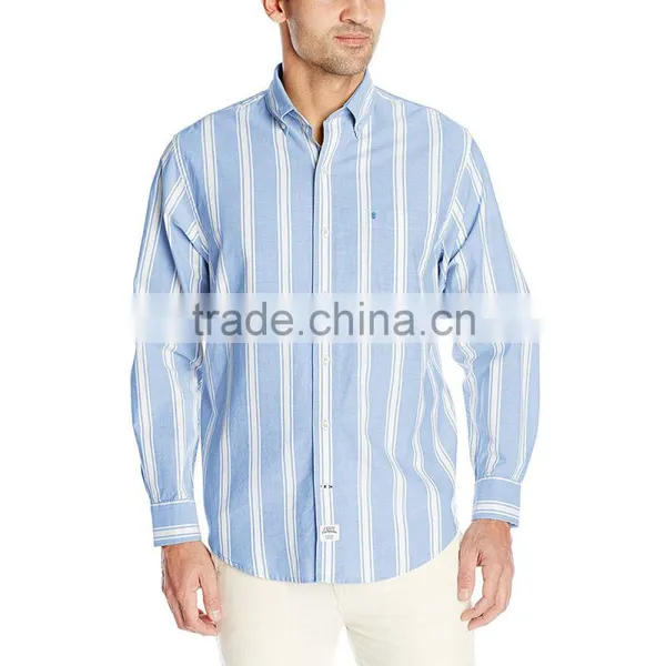 2016 Fashion Design Cotton Flannel Wholesale Striped Shirts photo-3
