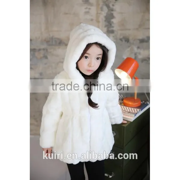 2016 Autumn Winter Girls Faux Fur Coat Children Outerwear Jacket Warm Outerwear Child Thickening Clothing Outerwear Warm Tops photo-2