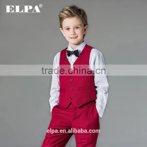 ELPA 2016 Boys Suit Clothing Baby Red Boy Tuxedo Suits for Wedding/Show photo-2