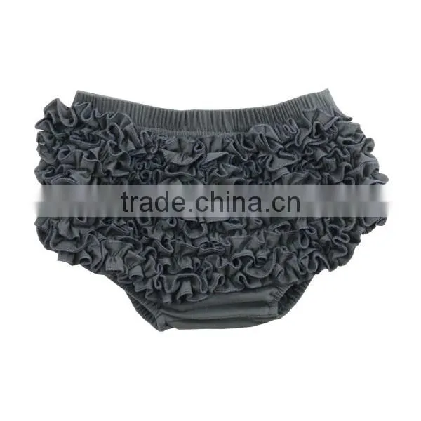 Suitable for All Season 2017 Design for Kids Shorts Wholesale Solid Ruffle Shorts Baby Organic Cotton Bloomers photo-2