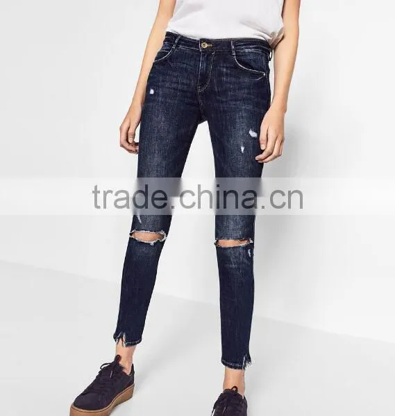 Runwaylover 5296 Hot Sale Ladies Sexy Ripped Sexy Jeans photo-3