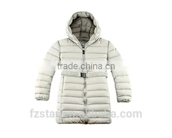 Women Long Ultralight Down Jacket With Hoody photo-4