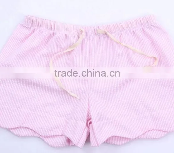 Wholesale Seersucker Scalloped Shorts photo-5