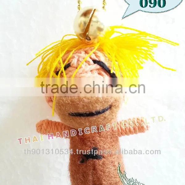 Handmade Keychains Keyrings Voodoo Doll String Accessories Bag Gifts