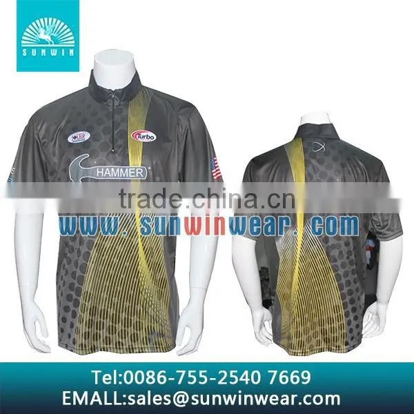 High Quality Fishing Wear Custome Design Fishing Jerseys Sublimated Fishing Shirt With Zipper photo-3