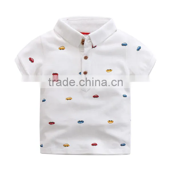 Wholesales Summer Kids Boys Casual Printing Polo T-shirt photo-5