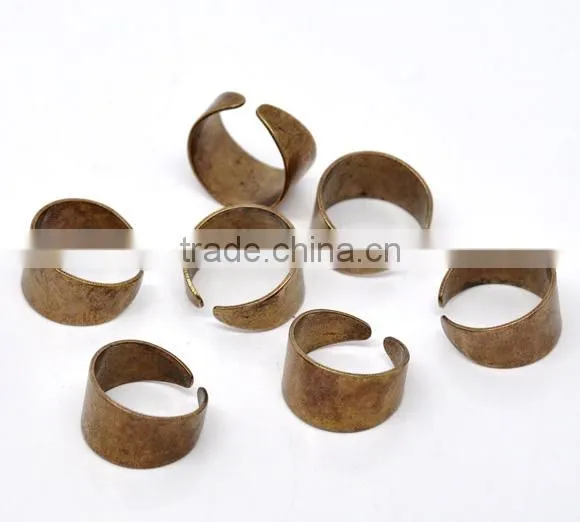 Custom Copper Tone Ring Base Blank Findings photo-2