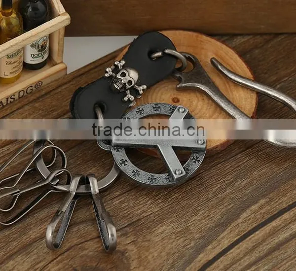 Mens Leather Belt Key Chain/ Key Ring Holder photo-4