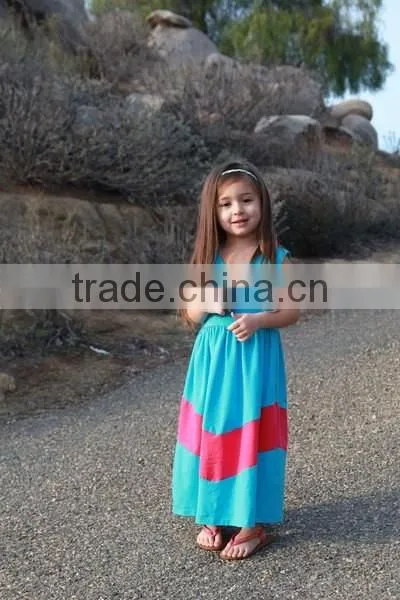 Mommy and me Maxi Dresses Women Long Dresses Cotton Stripes Maxi Dress photo-3