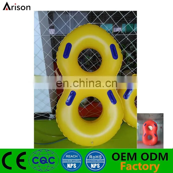 PVC Inflatable 8 Shaped Swim Tube Water Skiing Ring Inflatable Water Skiing Tube photo-3