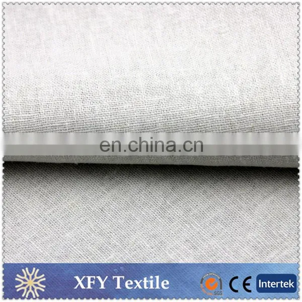 High Quality Dyed Linen Viscose Blend Textile Fabric photo-5