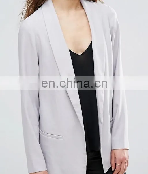 Hot European Style Winter/autumn Fasion Women's MD-LONG Suit Jacket Office Suits Coat photo-4