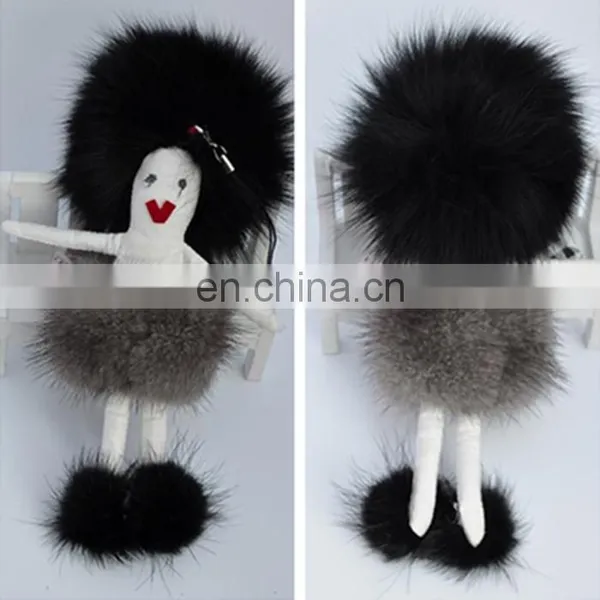 Fur Doll Mink Hair Pendant Keychain photo-2