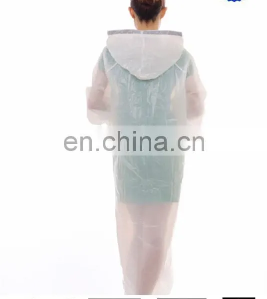 Clear Cheap Disposable Waterproof Plastic Raincoats photo-4