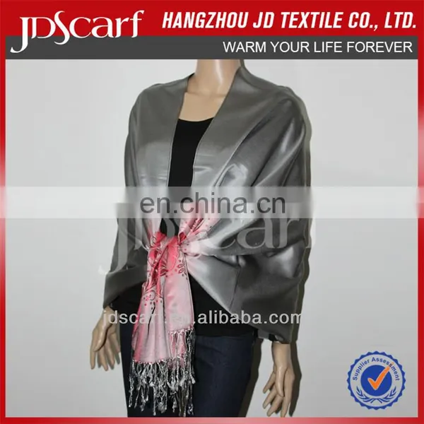 Quality Silk Fabrics for Scarves JDS-131# Elegant Luster and Soft Silk Fabric Scarves photo-2
