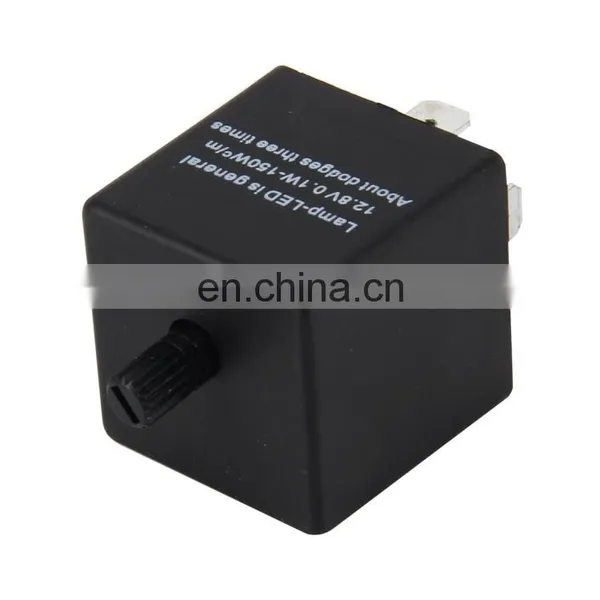 LED Turn Signal 3-Pin Adjustable Frequency Car Flasher Relay Fix Hyper Flash General Lamp-LED Light Relay for European Car photo-2