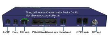 4 Fast Ethernet+2POTS+RF CATV Triple Play GEPON ONU photo-2