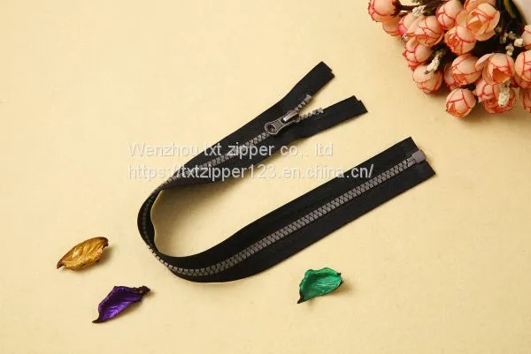 #3 #5 #8 #10 #15 #20 Plastic Zipper With Triangular Teeth Open End photo-2