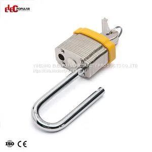 51mm Laminated Steel Shackle Safety Padlocks EP-8563 Metal Body Padlock photo-4