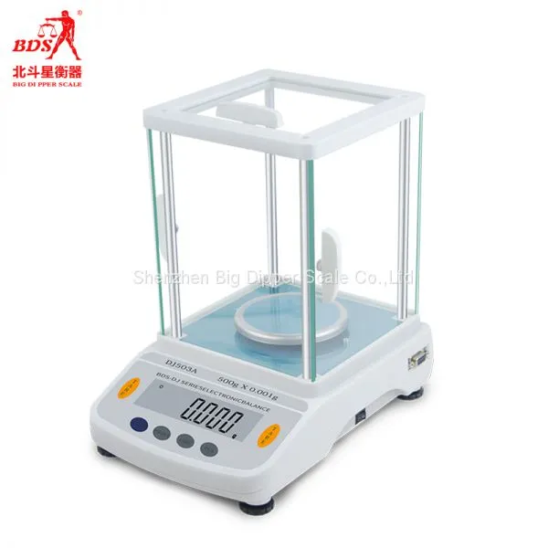0.001g Laboratory Analytic Balances Hardware Golden Powder High Precision Digital Balance photo-3
