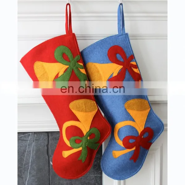Christmas Felt Crafts Hanging Big Sock Decoration for Child photo-3