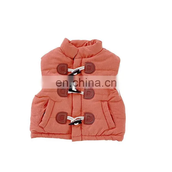 Korean Fashion Stand Collar Kids Winter Cute Thicken Waistcoats 2020