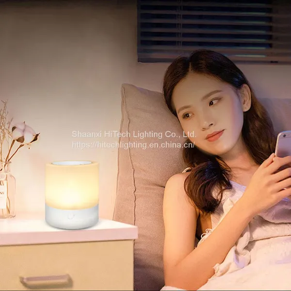 LED Touch Control Night Light Induction Dimmer Lamp Smart Bedside Lamp Dimmable RGB Color Change Rechargeable Smart photo-4