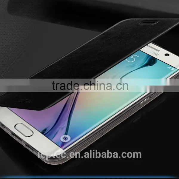 MOFi PU Leather Smart Mobile Phone Flip Cover Cases for Samsung Galaxy S6 Edge , Samsung G9250 photo-3