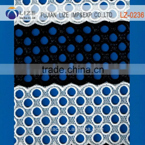 Multicolor Wholesale African Chemical Lace Mesh Fabrics