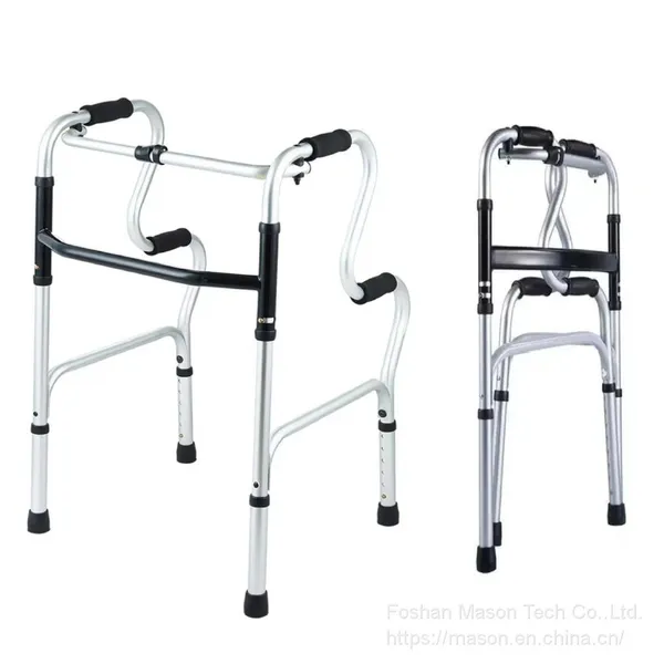 Rollator Walker Folding Lunge Walking Frame Lightweight Aluminium With Wheels photo-3