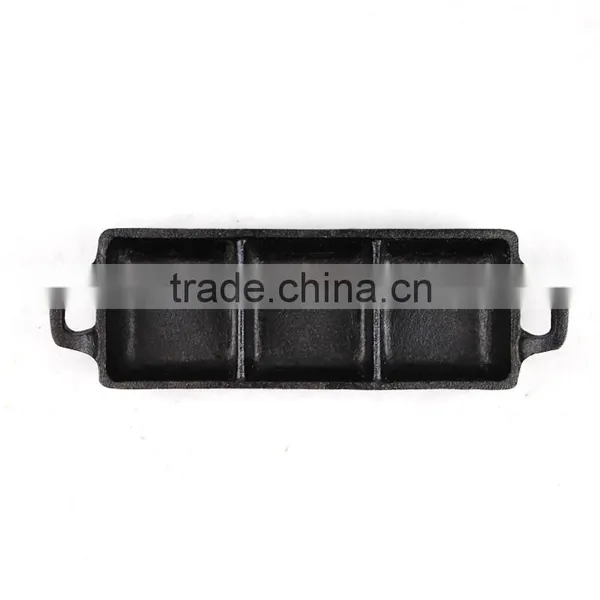 TRIONFO Mini Cast Iron Two Ears Cake Baking Pan photo-4