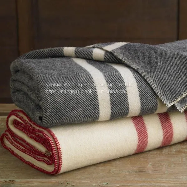High Quality 100%wool Military Blanket/Army Blanket photo-2