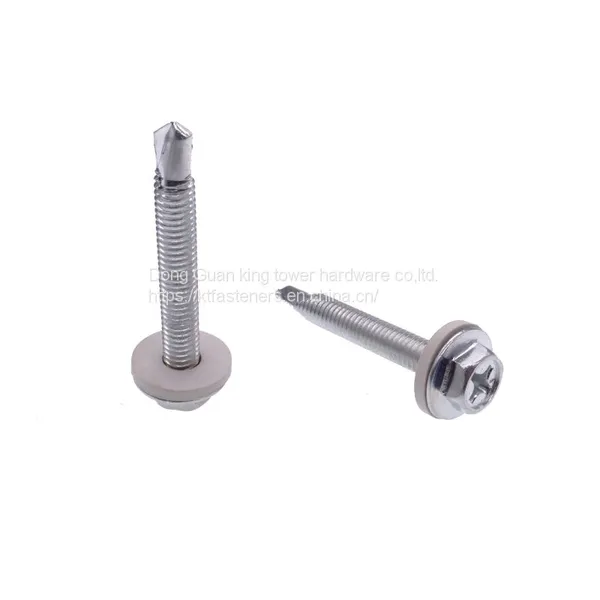 Factory Philips Hex Head Tapping Screws With Spring Washer photo-2