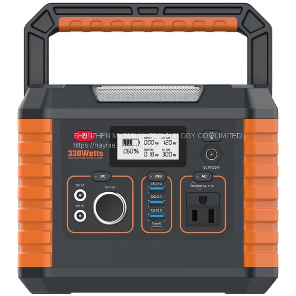 300W portable power station battery generator  solar battery pack