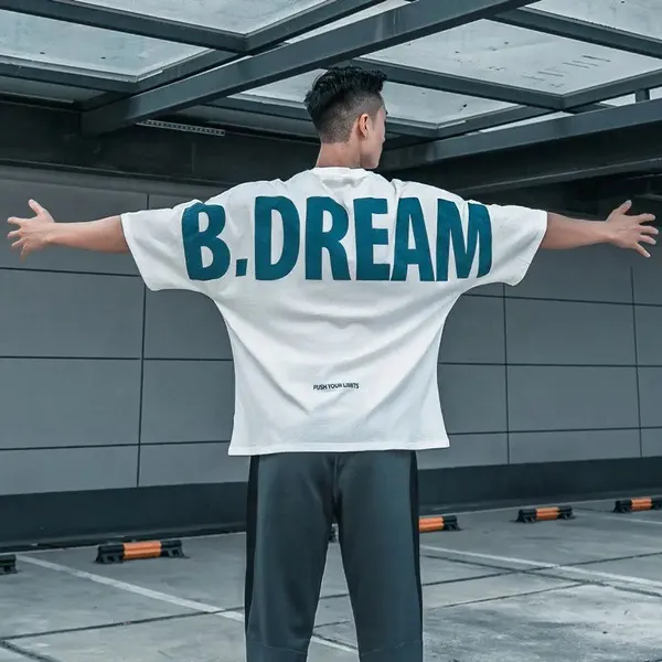 300gsm Blank Customize Logo Men Printing T Shirt Printing Plain Oversized Tshirt Wholesale For Men photo-2