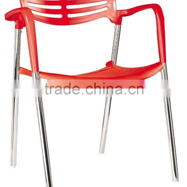 Replica Graceful Spanish Design Stainless Steel Plastic Seat and Back Jorge Pensi Stacking Toledo Chair for Dining Room photo-2