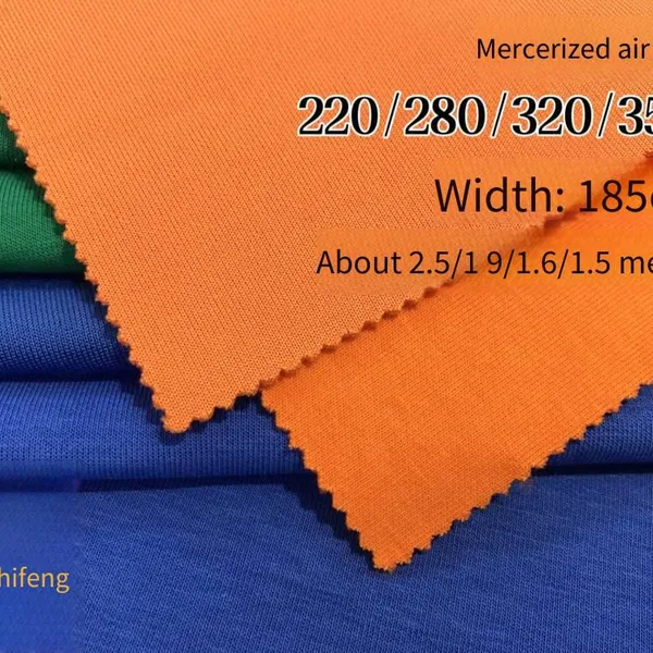 Guangzhifeng - Mercerized Air Layer (220 - 350g)️ Cotton-polyester Double-sided Air Layer Trendy Fabric photo-2