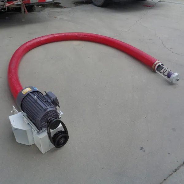 Flexible Hose Pipeline Screw Conveyor / Grain Screw Suction Machine Grain Feeding Machine Manufacturer