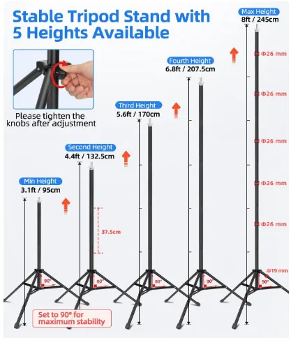Adjustable Photography Background Stand Photo Backdrop Stands Kit 10x8ft photo-3
