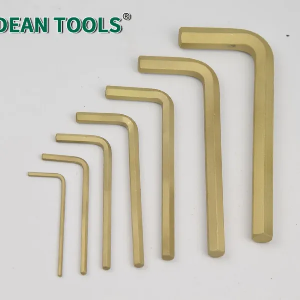 13-Piece Non-Sparking Hex Key Wrench Set Aluminum Bronze Alloy for Chemical Plants and Gas Stations photo-3