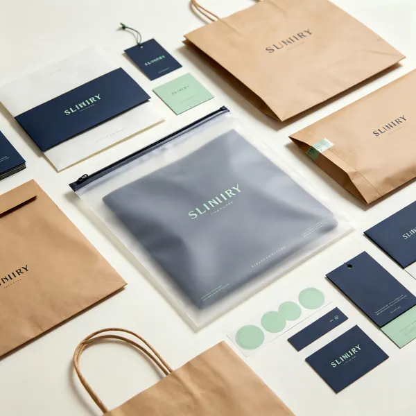 Custom Logo Matte Clothing Packaging Bags, Recyclable Garment Zipper Mailer Bags for Apparel Shipping, Eco-Friendly With Brand Print photo-4