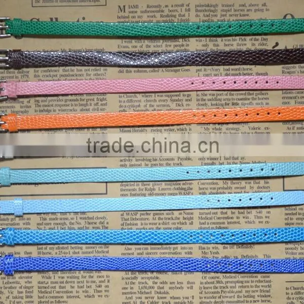 Supply 8MM Snakeskin Classic Hot Sale DIY PU Leather Bracelets photo-2