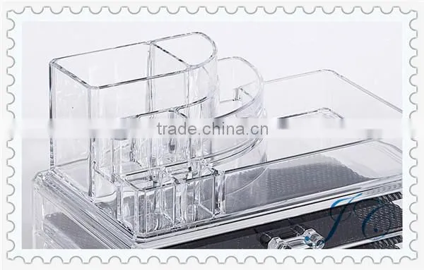 Acrylic Cosmetic Storage Organizer Drawer Makeup Jewelry Case Storage Insert Holder Box photo-3