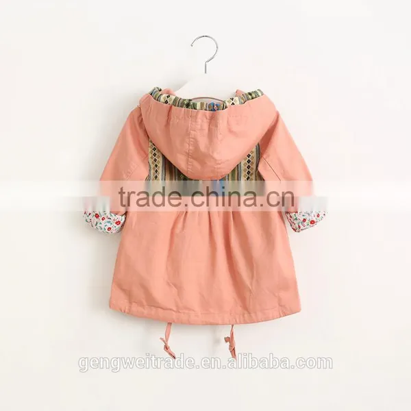 2016 Autumn & Winter Kids Coat Long Frocks Children Boutique Clothes Winter Jacket Girls Overcoat photo-3