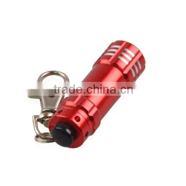 Factory Price Metal Aluminum LED Key Chain Mini Flashlight Keychain Light Torch LED Keyring photo-4