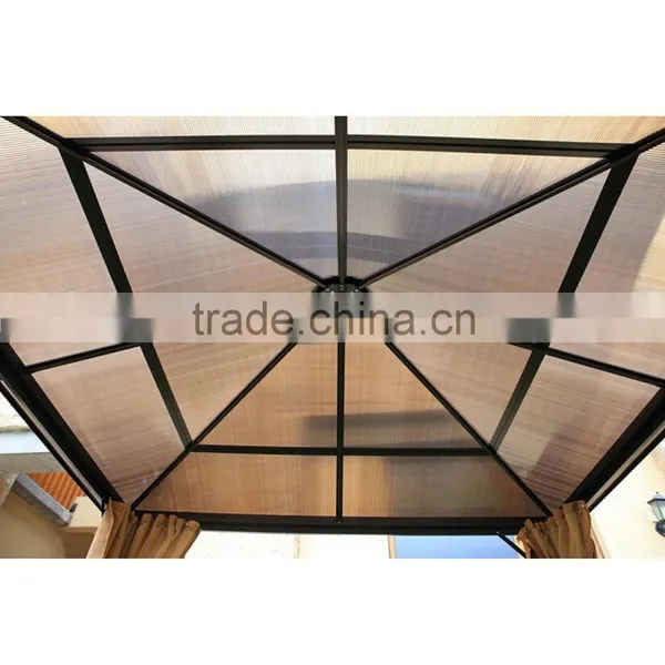 Luxury Villas Square Large Mosquito Net With Modern Outdoor Aluminum Gazebo photo-5