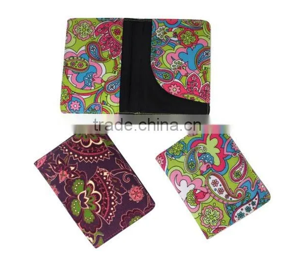 Custom Canvas Fabric Passport Holder, Passport Cover