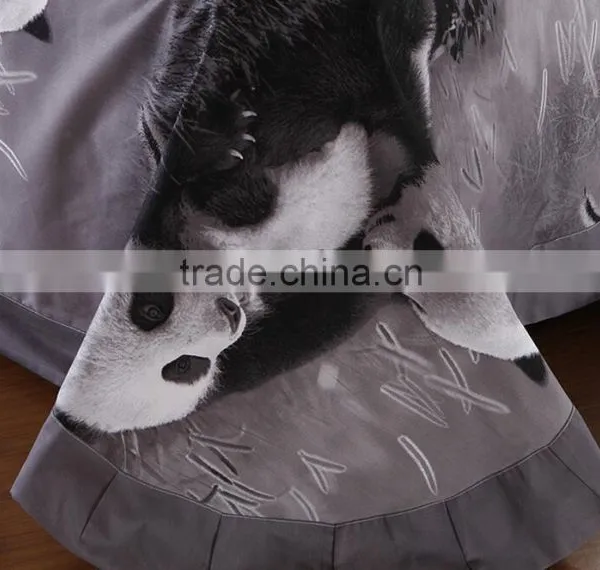 2016 Fashion 3D Panda 100% Natural Cotton Bed Cover Set photo-5
