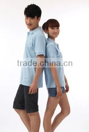 Cotton Material Short Sleeve Couple Polo Shirt Custom Polo t Shirt in Bulk Wholesale photo-5